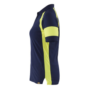 Blaklader BLAKLADER 35291050 Women's Polo Shirt with Hi vis Hi Vis Reflective Short Sleeve Work Polo WOMEN - 60% Cotton - 352910508933_CL