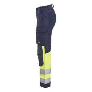 Blaklader BLAKLADER 71871512 | Women's Multinorm inherent trousers with stretch Hi Vis Reflective Work Trousers Women - Ripstop Fabric - 718715128933_CL