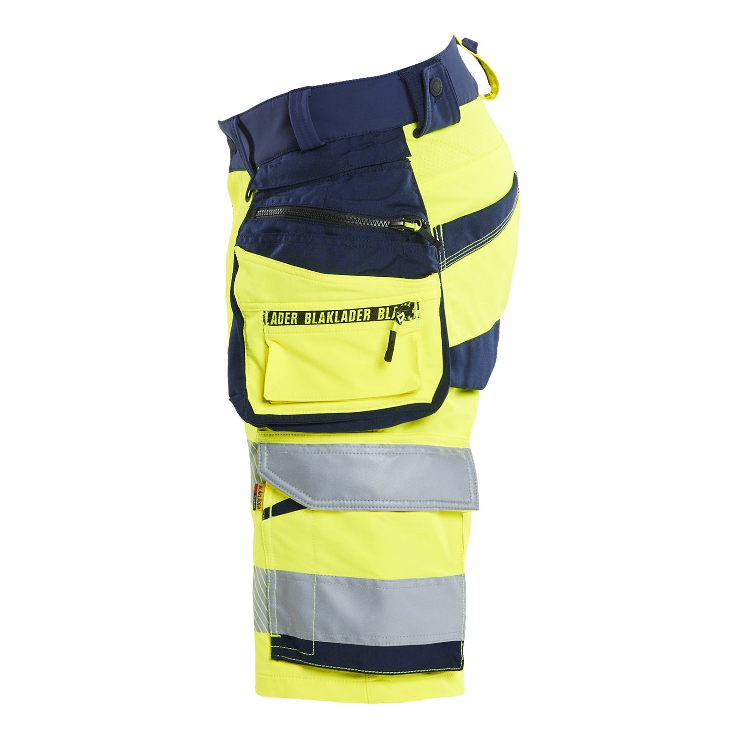 Blaklader BLAKLADER 11201648 Hi Vis shorts 4 way stretch Hi Vis Reflective Work Shorts Men - double weave - 112016483389_CL