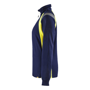 Blaklader BLAKLADER 34031158 Hi Vis Reflective Half-zip Work Sweatshirt WOMEN - 100% Cotton - 340311588933_CL