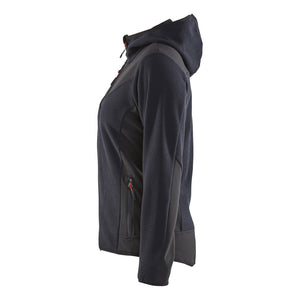 Blaklader BLAKLADER 59412536 Women's knitted jacket with softshell and hood Knitted Work Jacket WOMEN - Stretch - 594125368699_CL