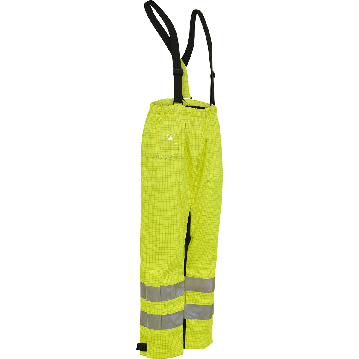 ELKA Rainwear - Securetech Multinorm Electric Arc Waist Trousers - Fluorescent Yellow/Navy