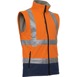 ELKA Rainwear - Visible Xtreme Softshell jacket - Fluorescent Orange/Navy