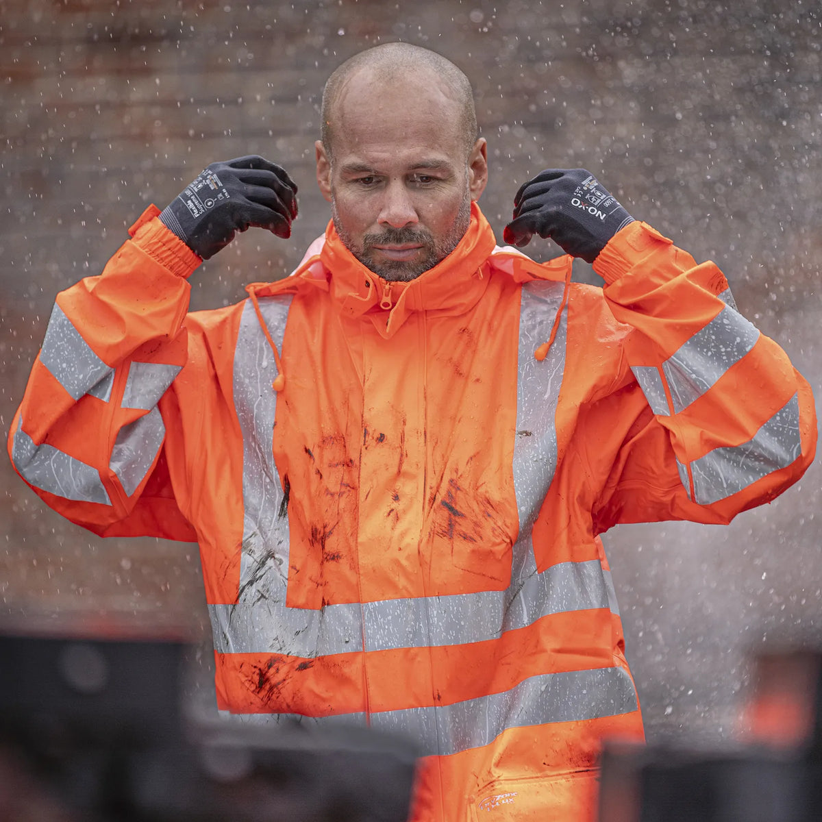 ELKA Rainwear - Dry Zone Visible Jacket extra length - Fluorescent Orange