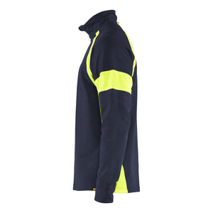 Blaklader BLAKLADER 35501158 Hi Vis Reflective Half-zip Work Sweatshirt MEN - 100% Cotton - 355011588933_CL