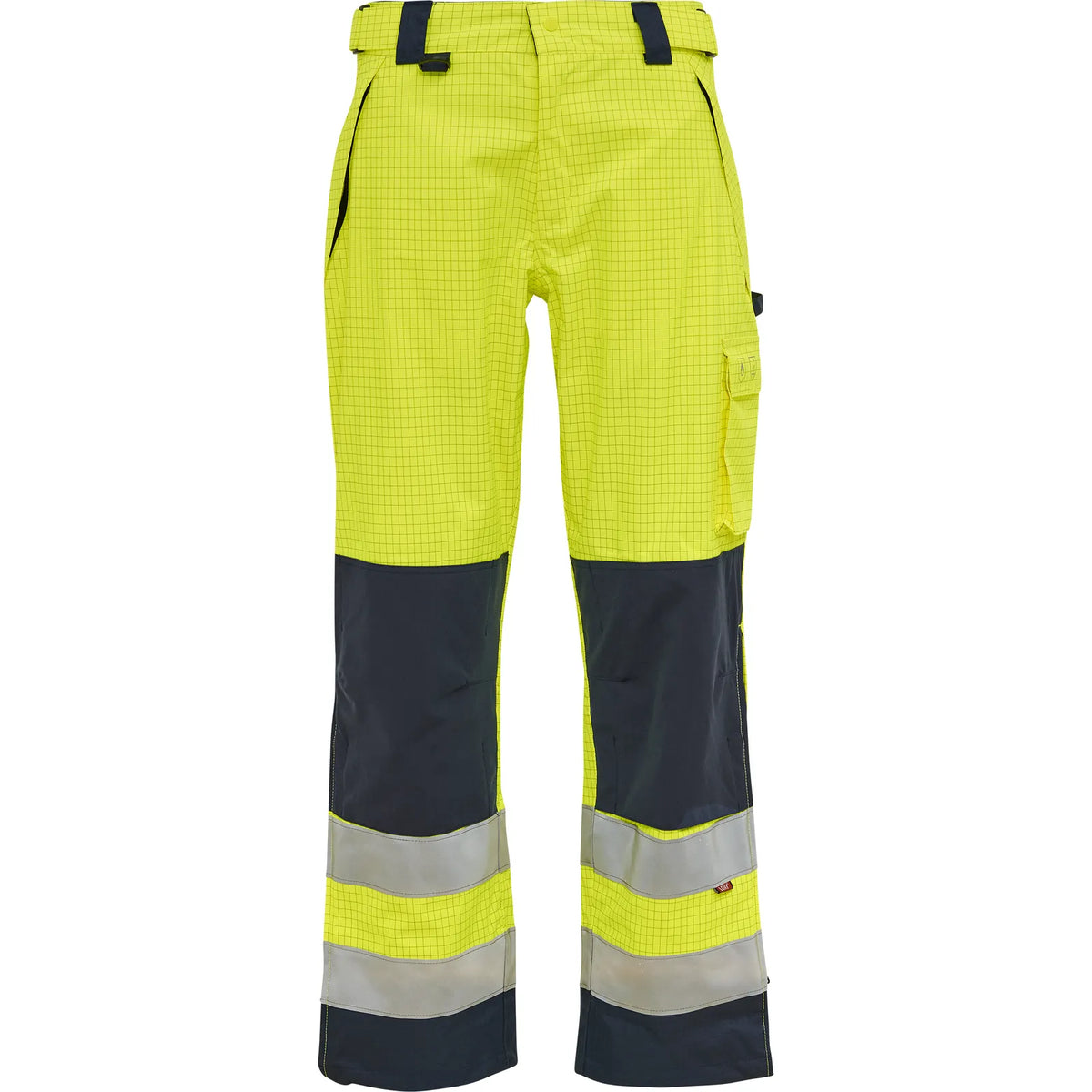 ELKA Rainwear - Securetech Multinorm rain trousers - Fluorescent Yellow/Navy