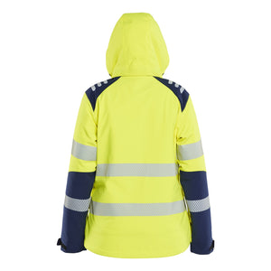 Blaklader BLAKLADER 44012513 Women's Hi vis Lightweight lined Winter Softshell Jacket Hi Vis Reflective Softshell Work Jacket WOMEN - Waterproof - 440125133389_3