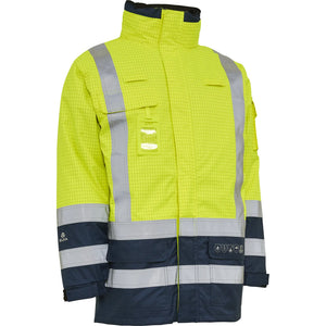ELKA Rainwear - Securetech Multinorm Shell Jacket - Fluorescent Yellow/Navy