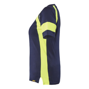 Blaklader BLAKLADER 35241030 Women's T shirt with Hi Vis Hi Vis Reflective Short Sleeve Work T-Shirt WOMEN - 100% Cotton - 352410308833_CL
