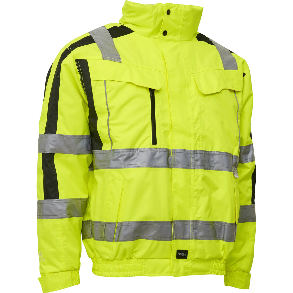 ELKA Rainwear - Visible Xtreme 2-In-1 winter bomberjacket - Fluorescent Yellow/Black