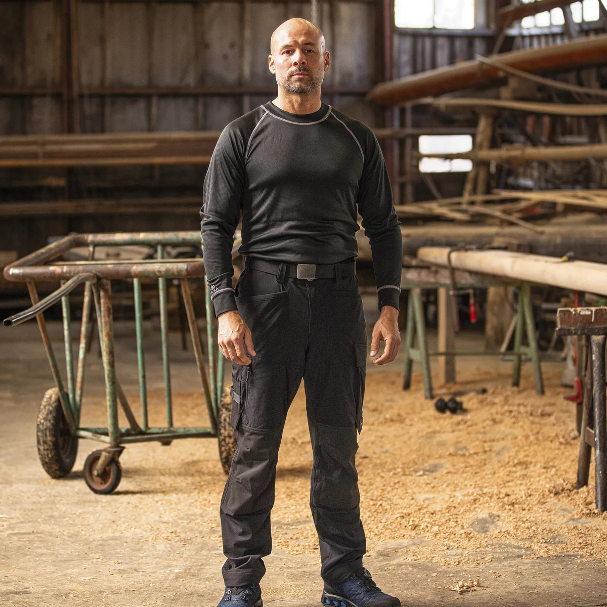 ELKA Rainwear - Working Xtreme Recycled Workwear Trousers - Short model - Black