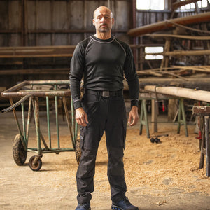 ELKA Rainwear - Working Xtreme Recycled Workwear Trousers - Short model - Black