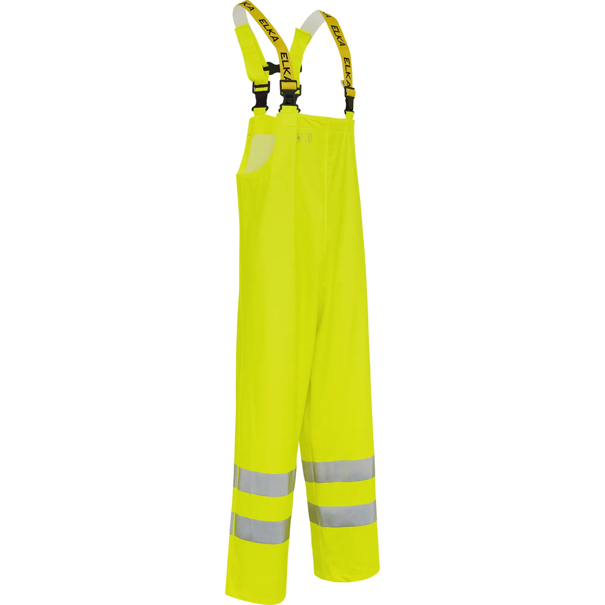 ELKA Rainwear - Securetech Multinorm Pu Bib & Brace - Fluorescent Yellow