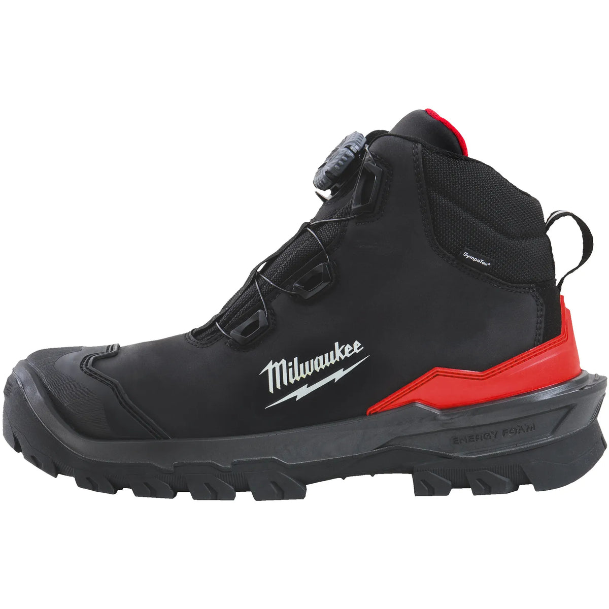 Milwaukee ARMOURTRED™ S7S CI HRO SC FO LG SR Mid-Cut Safety Shoes with BOA B1M110111W - Black