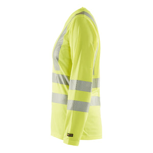 Blaklader BLAKLADER 34851013 Women's Hi Vis t shirt long sleeve Hi Vis Reflective Long Sleeve Work T-Shirt WOMEN - 100% Polyester - 348510133300_CL