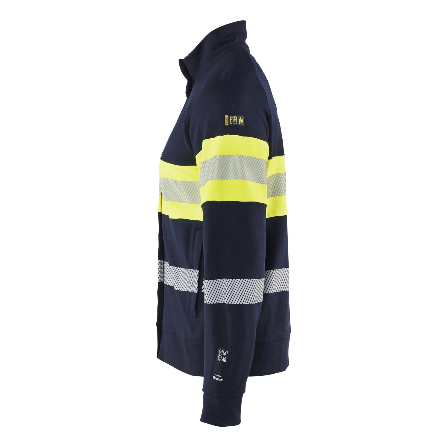 Blaklader BLAKLADER 34621762 MULTINORM Hi Vis Reflective Full-Zip Work Sweatshirt MEN - Flame Retardant - 346217628933_CL