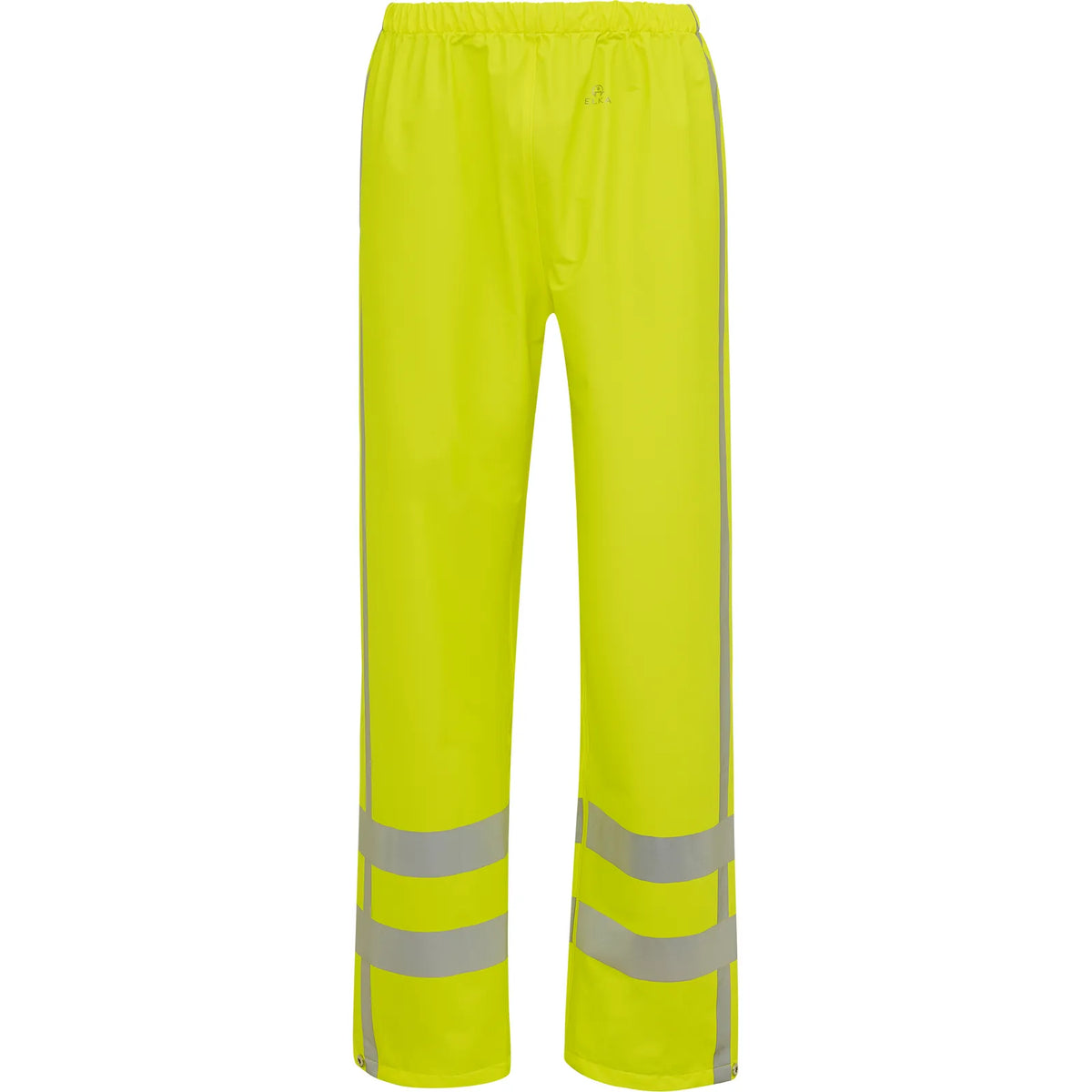 ELKA Rainwear - Dry Zone Visible Hi-Vis Rain Trousers with vertical reflective stripes - Fluorescent Yellow