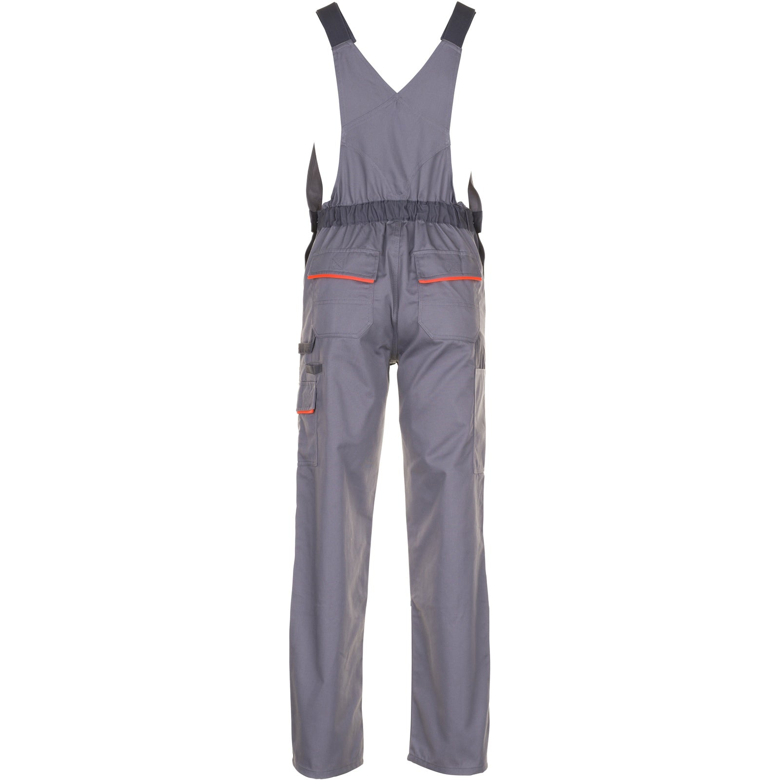 Planam Visline Dungarees zinc/orange/slate - Model view 2