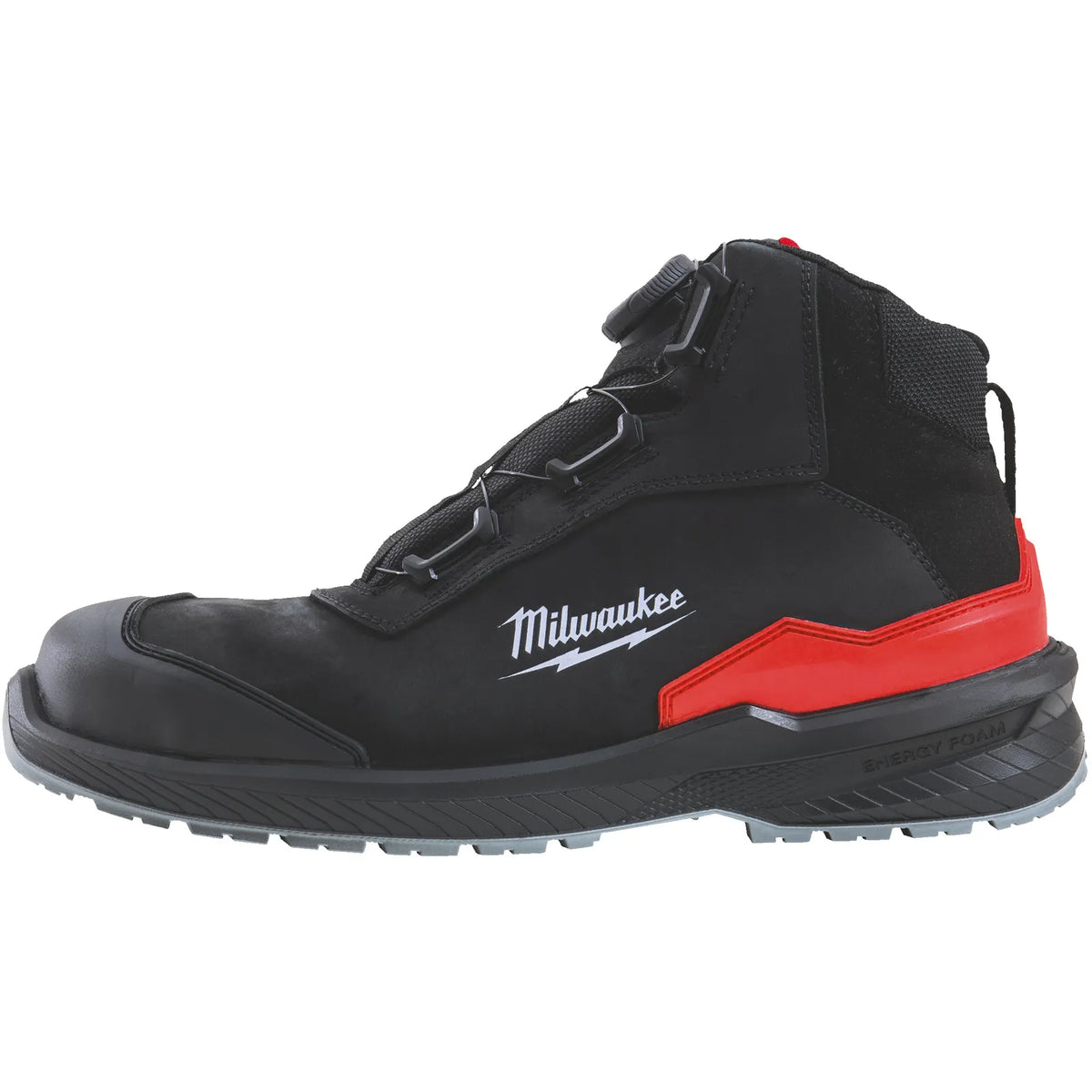 Milwaukee FLEXTRED™ S3S BOA® Mid-Cut Safety Shoes ESD B1M110133 - Black