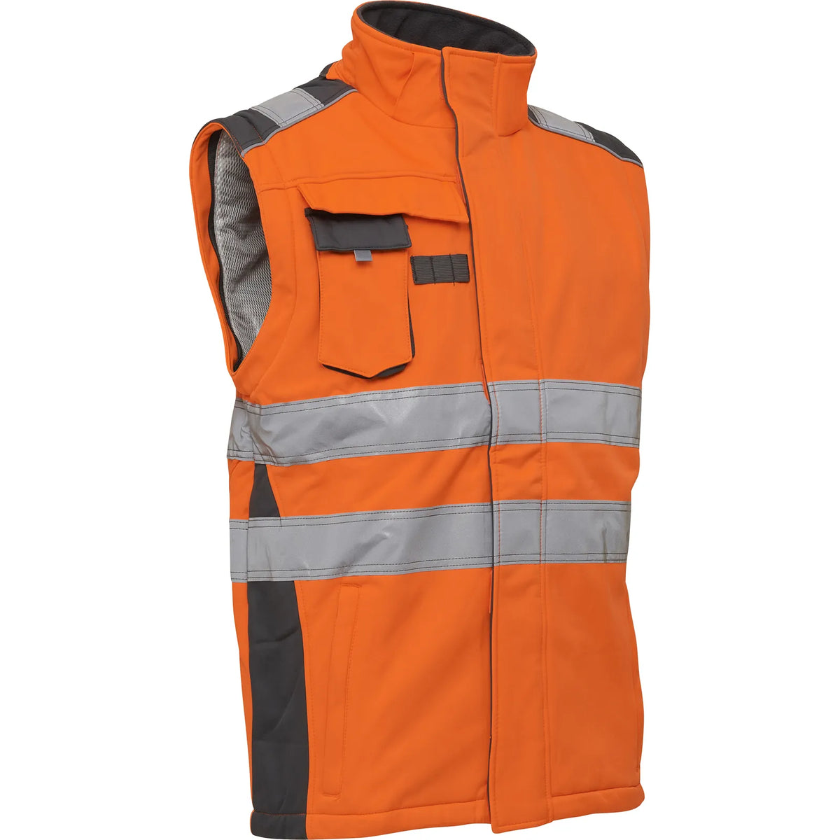 ELKA Rainwear - Visible Xtreme Winter Softshell jacket - Fluorescent Orange/Grey