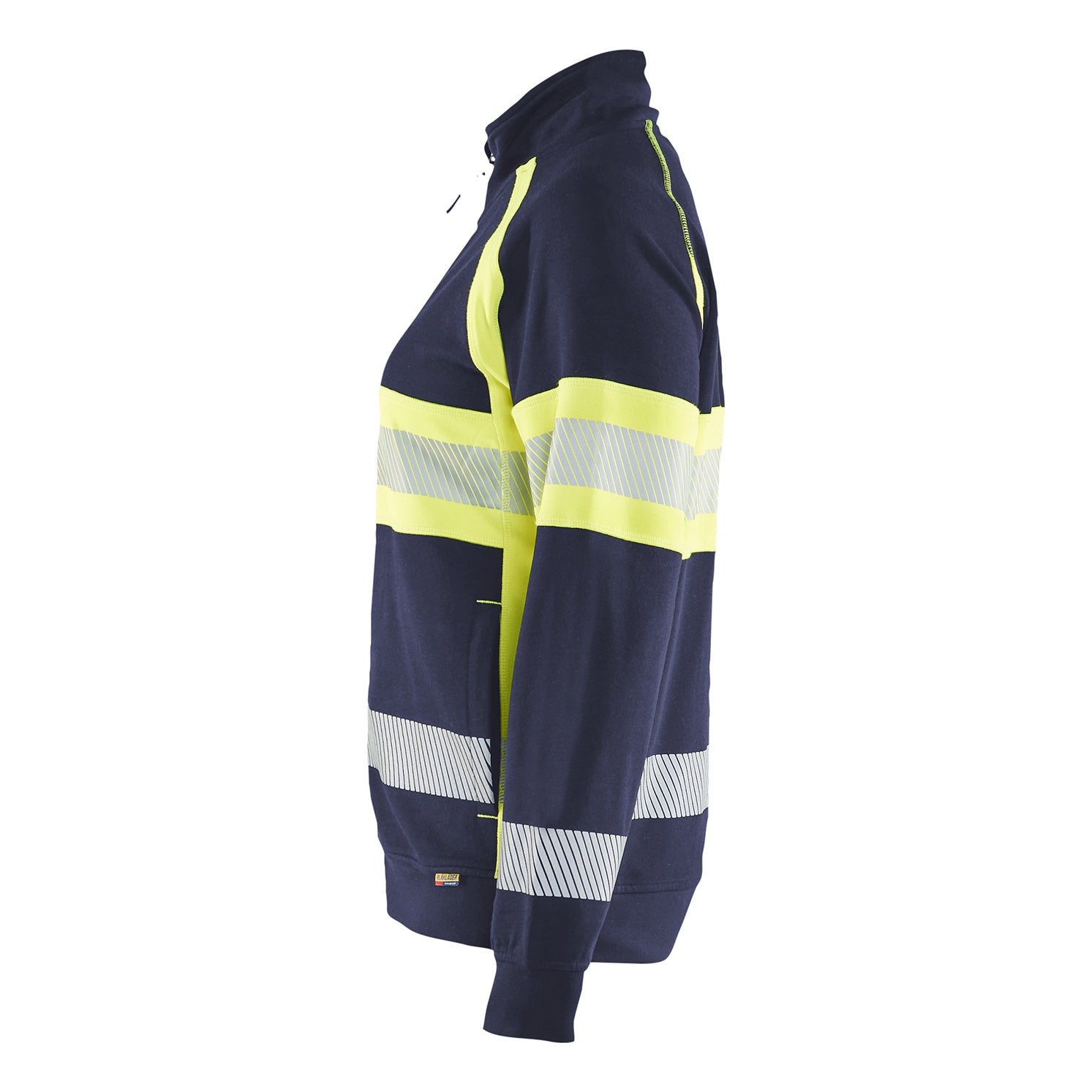 Blaklader BLAKLADER 35051158 Hi Vis Reflective Full-zip Work Sweatshirt WOMEN - 100% Cotton - 350511588933_CL