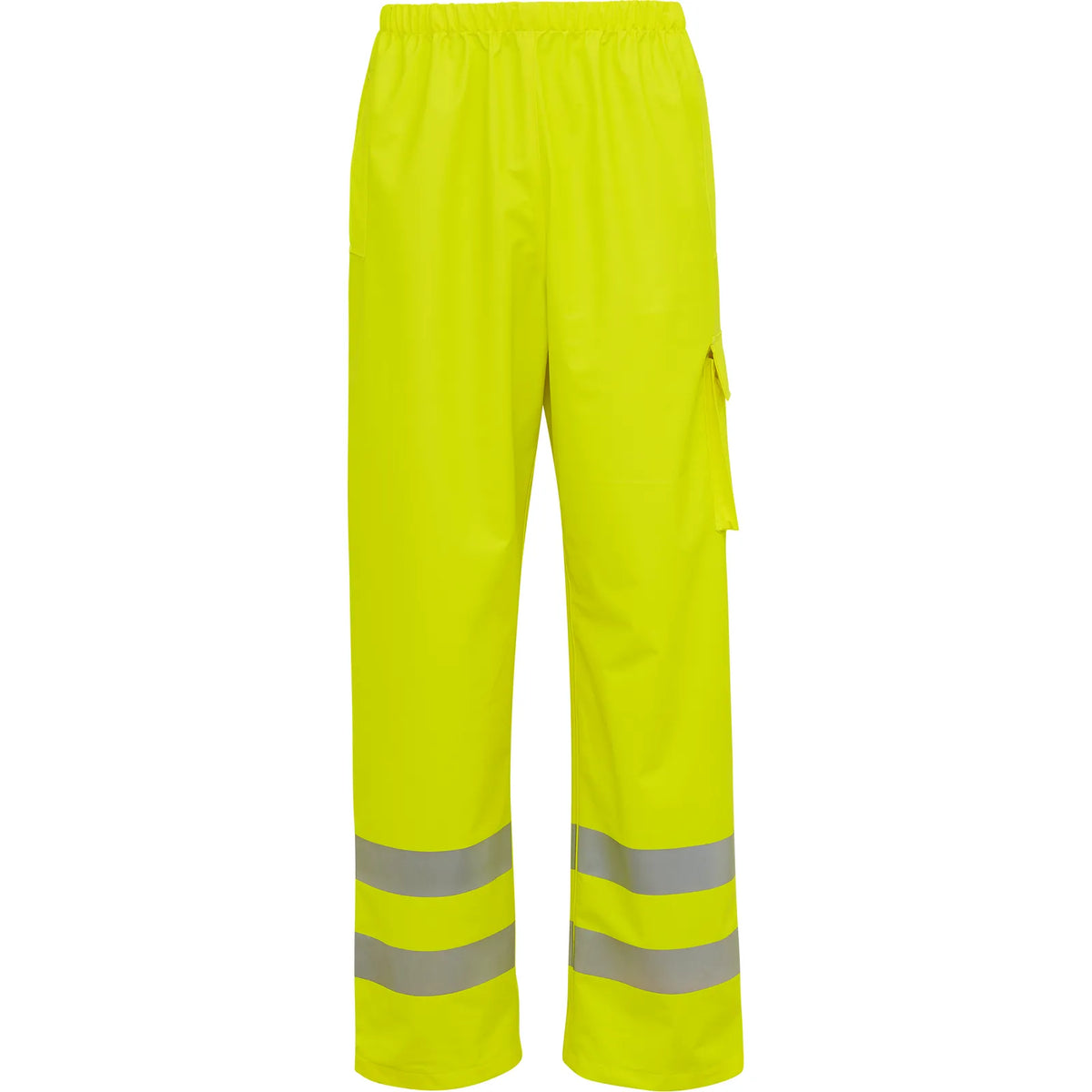 ELKA Rainwear - Securetech Multinorm visible PU Waist Trousers - Fluorescent Yellow