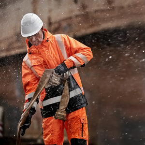 ELKA Rainwear - Visible Xtreme Stretch Winter Jacket - Fluorescent Orange/Black