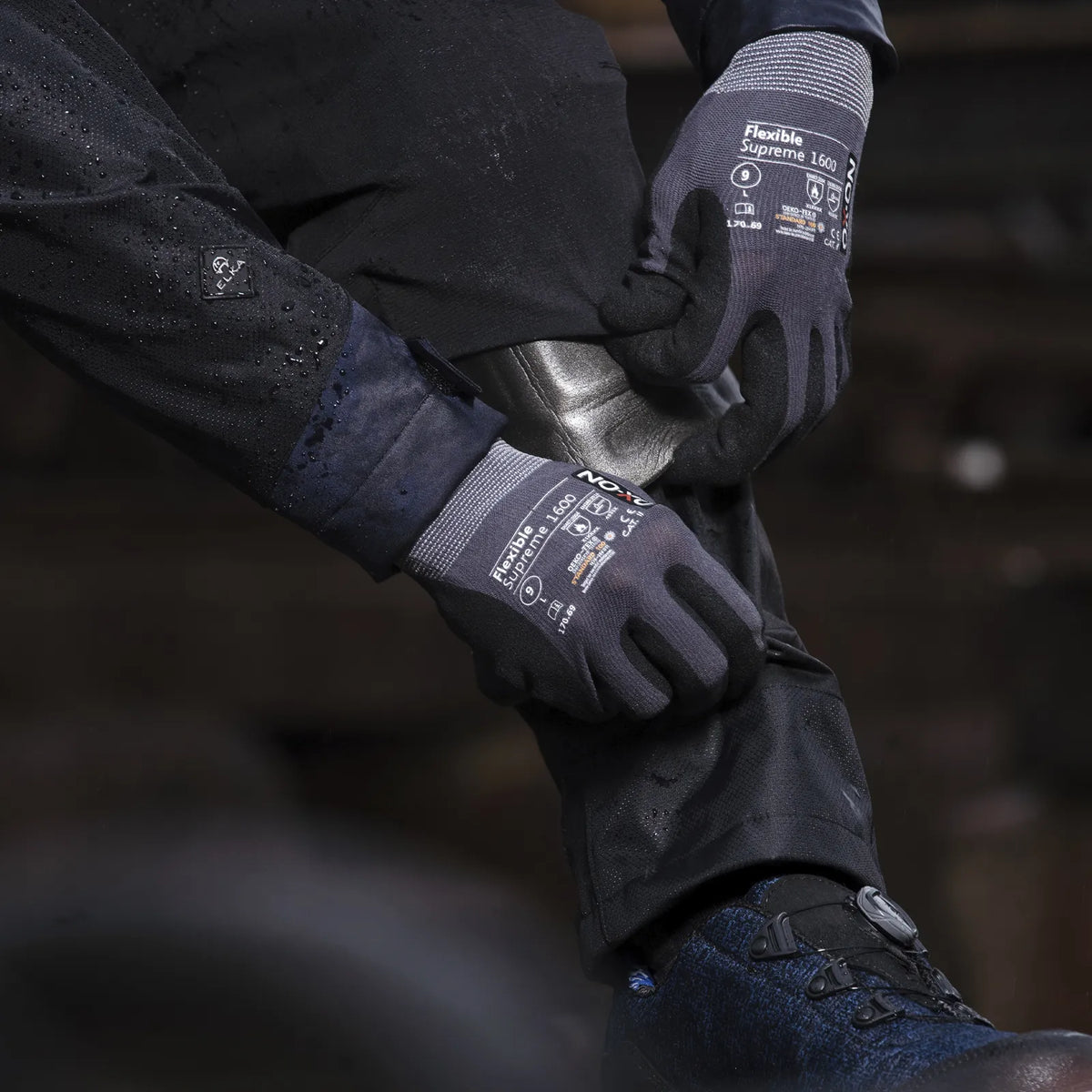 ELKA Rainwear - Working Xtreme Recycled Waist Trousers - Black