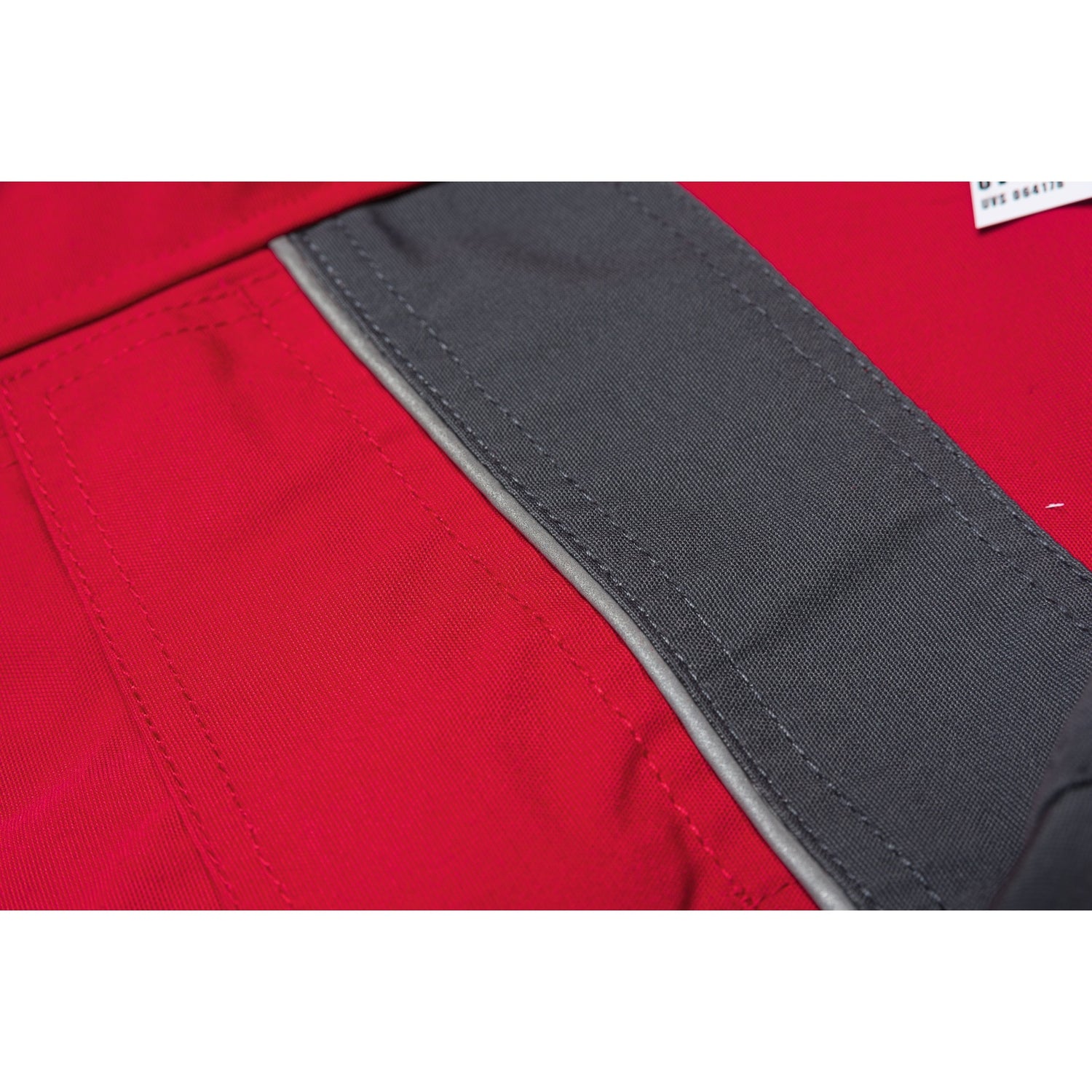 Planam Plaline Waisted Jacket pure white/zinc - The reflective piping highlights the dynamic look