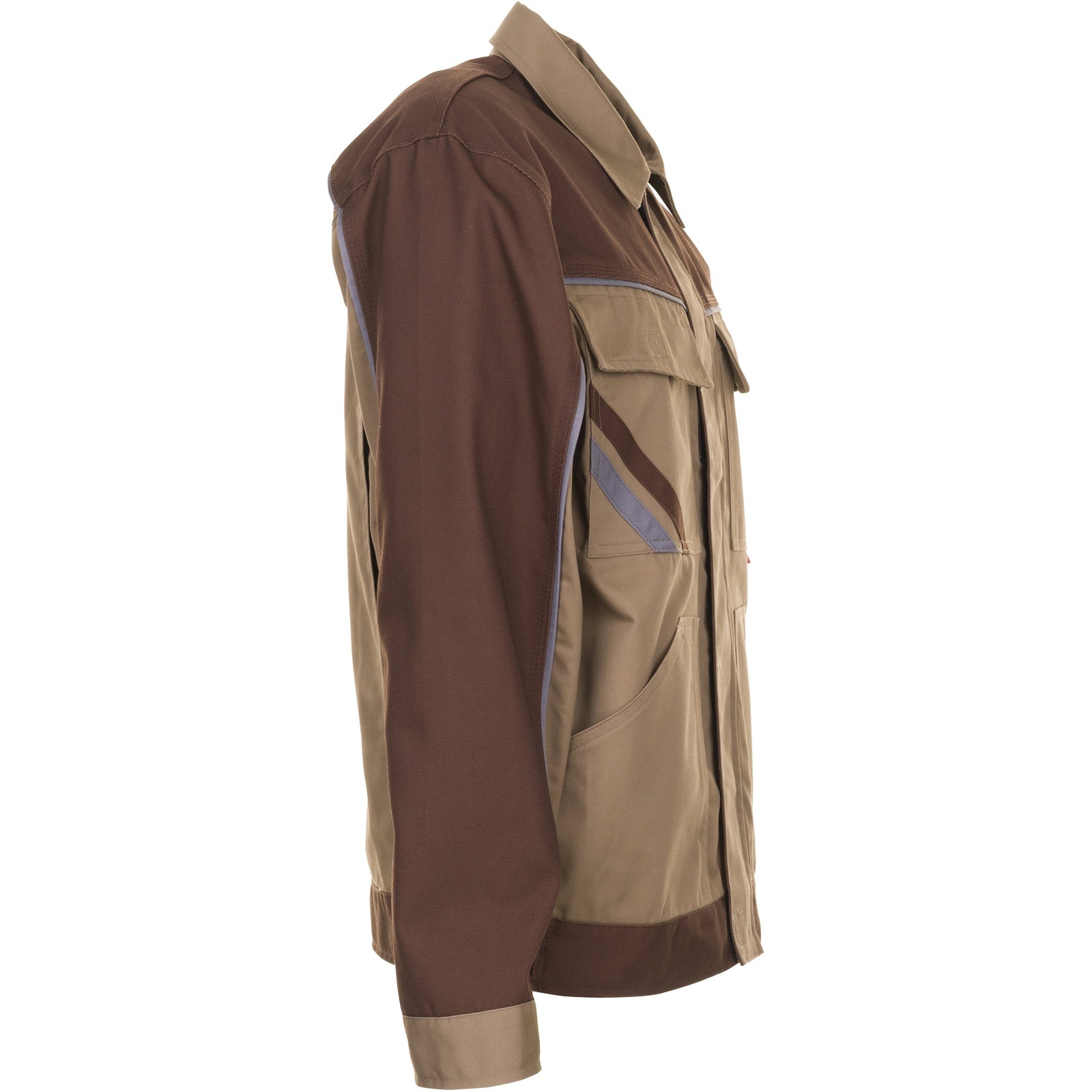 Planam Highline Waisted Jacket beige/brown/zinc - Model view 3