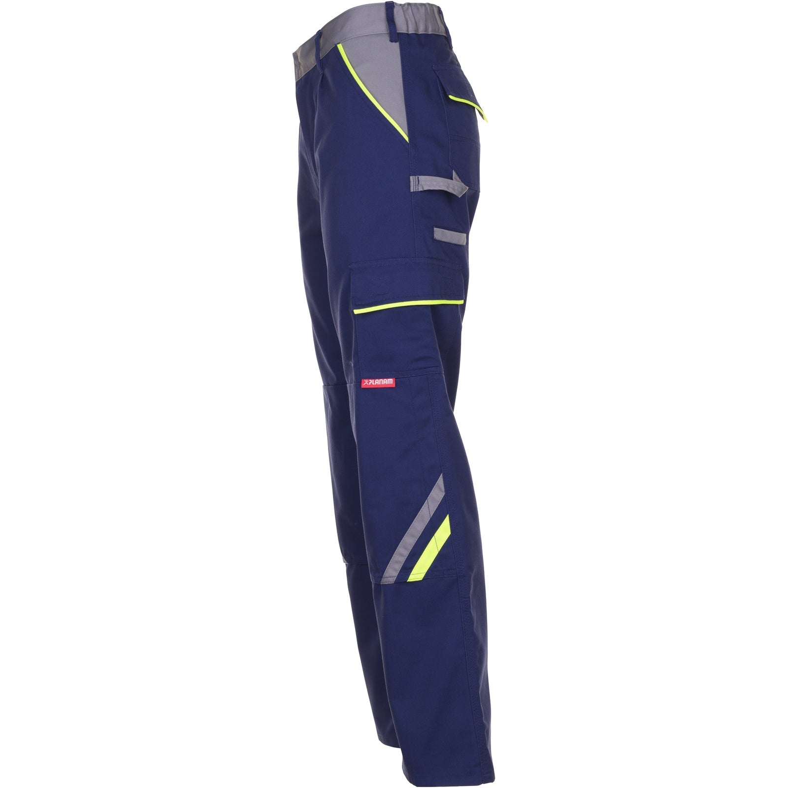 Planam Visline Trousers marine/yellow/zinc - Model view 4