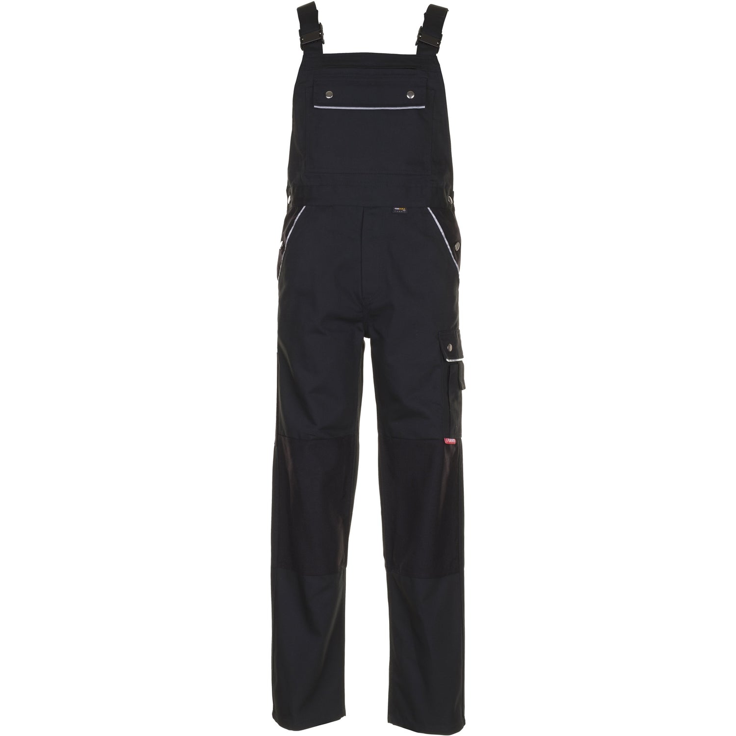 Planam Canvas 320 Dungarees black/black - Main