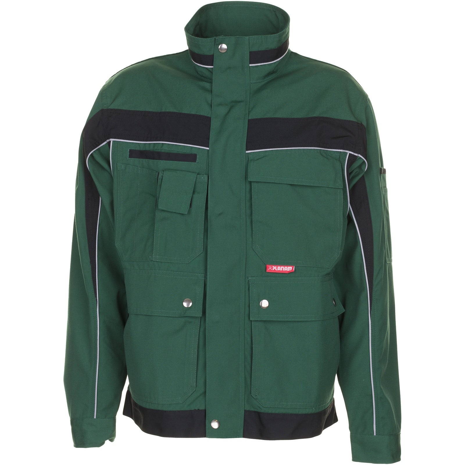 Planam Plaline Waisted Jacket green/black - Model view 1