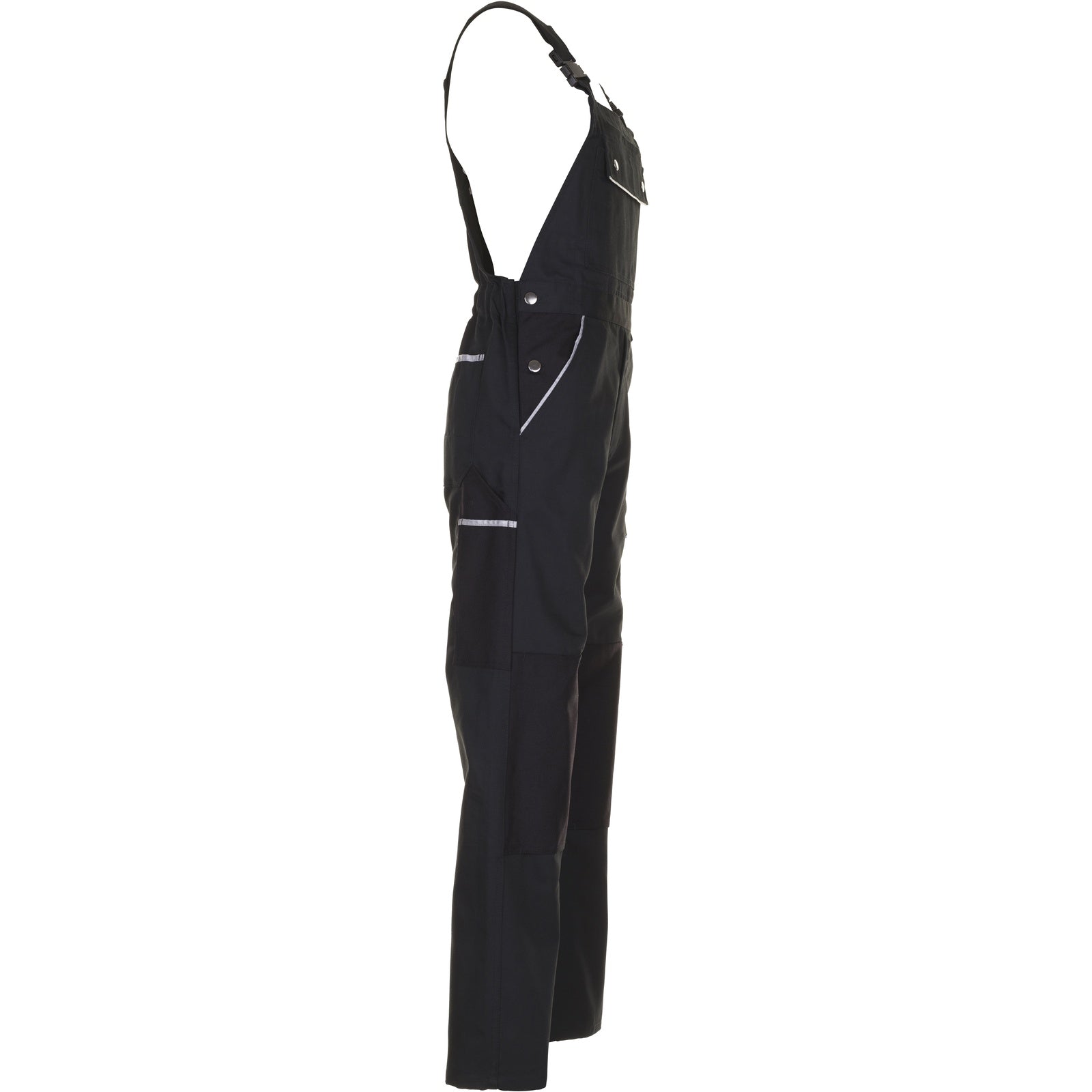 Planam Canvas 320 Dungarees black/black - Model view 3