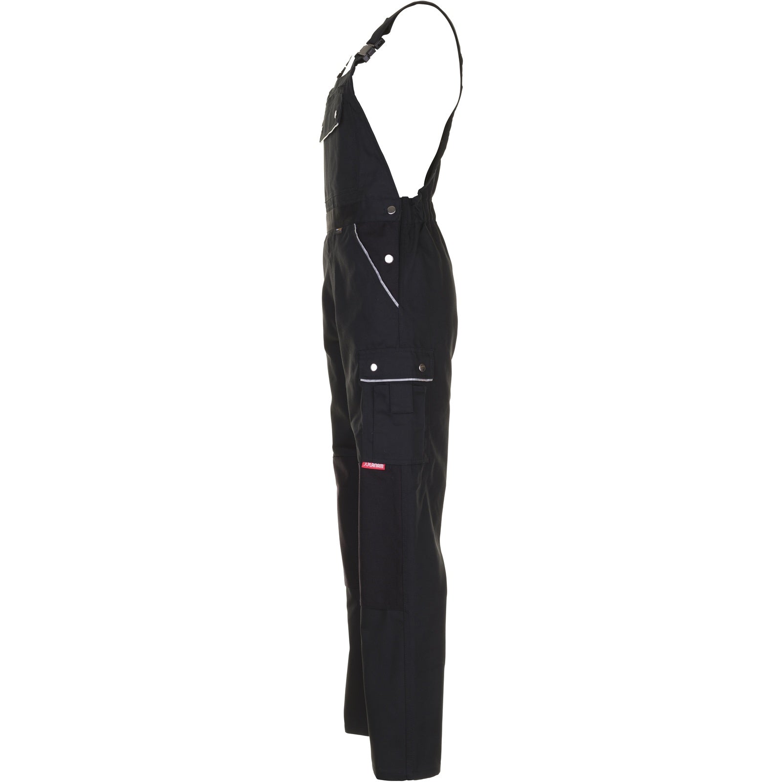 Planam Canvas 320 Dungarees black/black - Model view 4