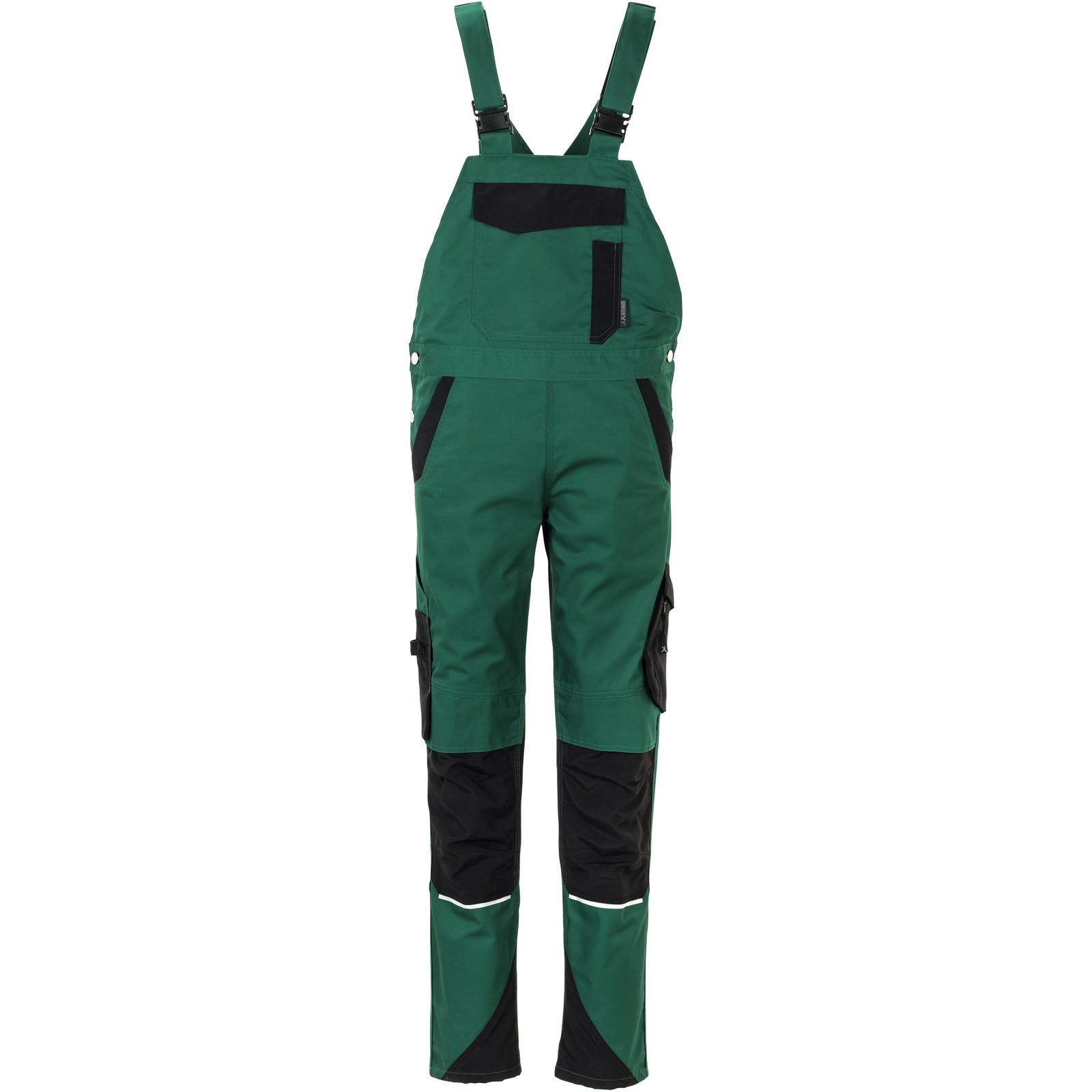 Planam Norit Women's dungarees green/black - Model view 1