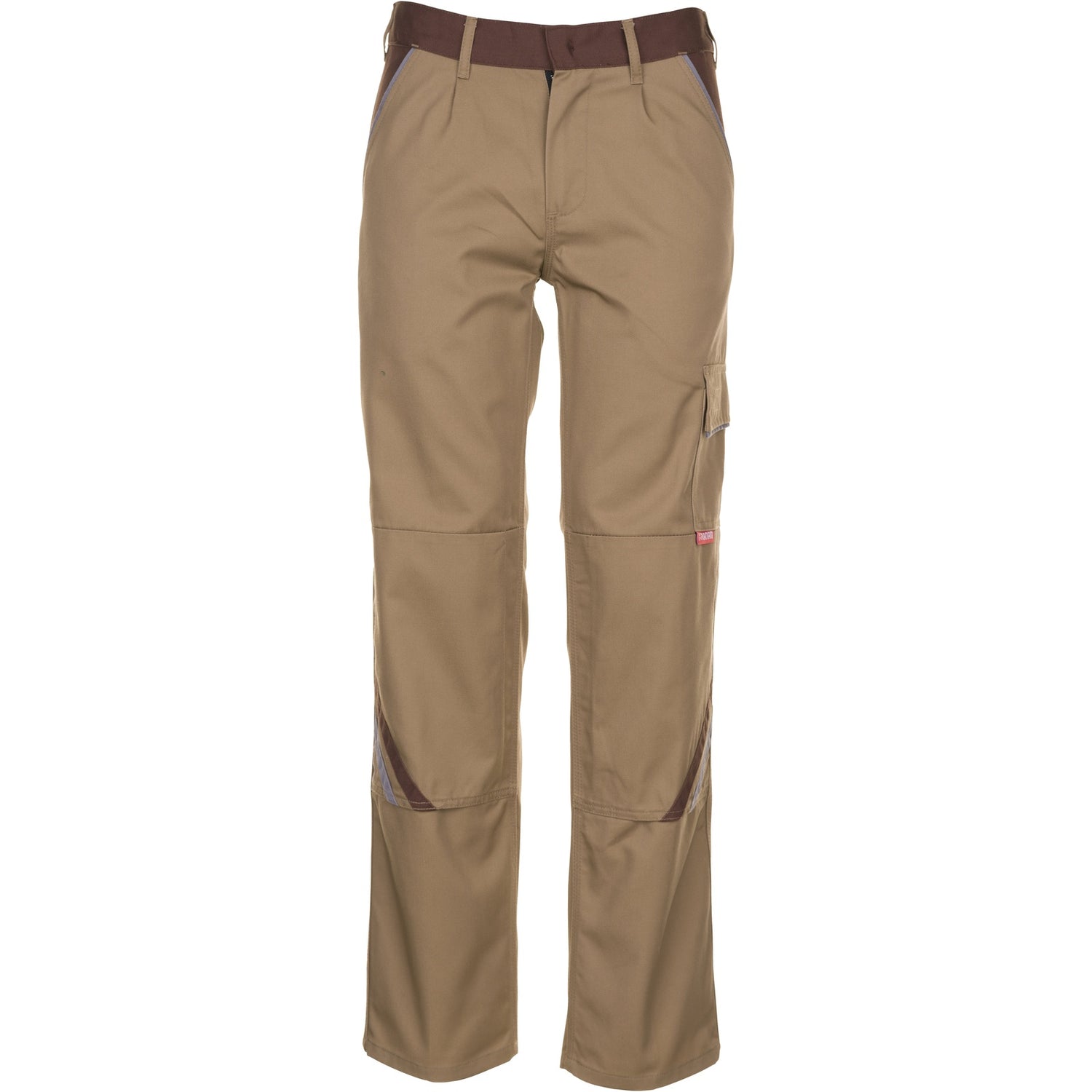 Planam Highline Trousers beige/brown/zinc - Model view 1