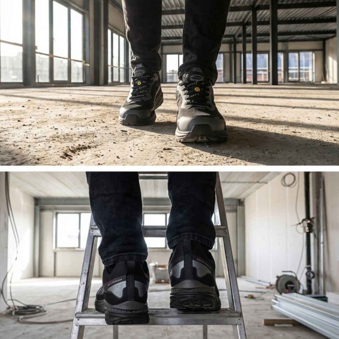 SIR SAFETY UNIQUE Safety Shoes S1PS MEN Work Shoe - Nano Fibreglass Toe & NWT Midsole - MB3218Z9 - MB3218Z9_IN-USE