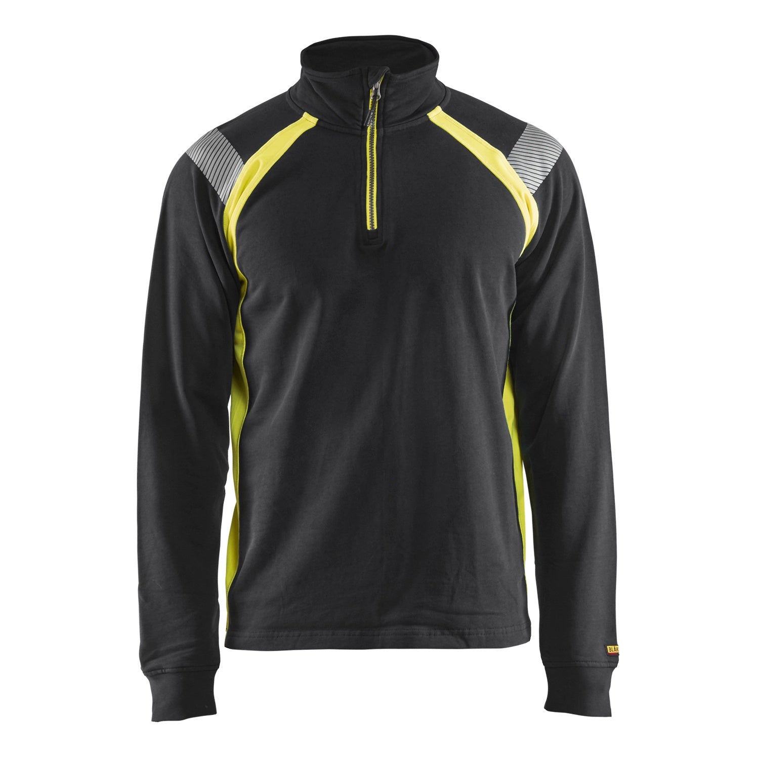 Blaklader BLAKLADER 34321158 Hi Vis Reflective Half-zip Work Sweatshirt MEN - 100% Cotton - 343211589933