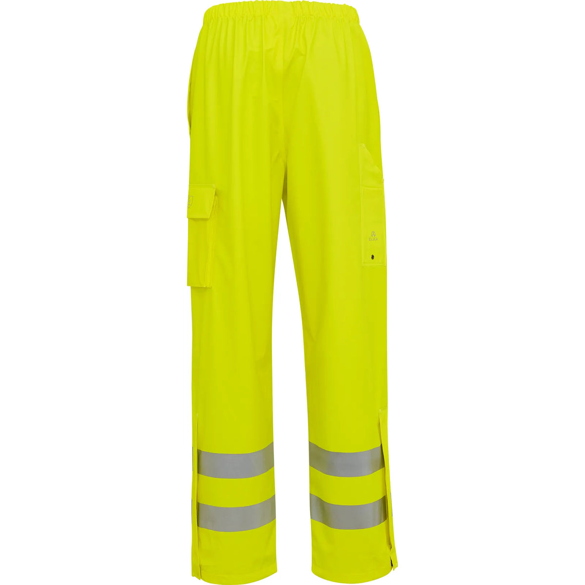 ELKA Rainwear - Securetech Multinorm visible PU Waist Trousers - Fluorescent Yellow