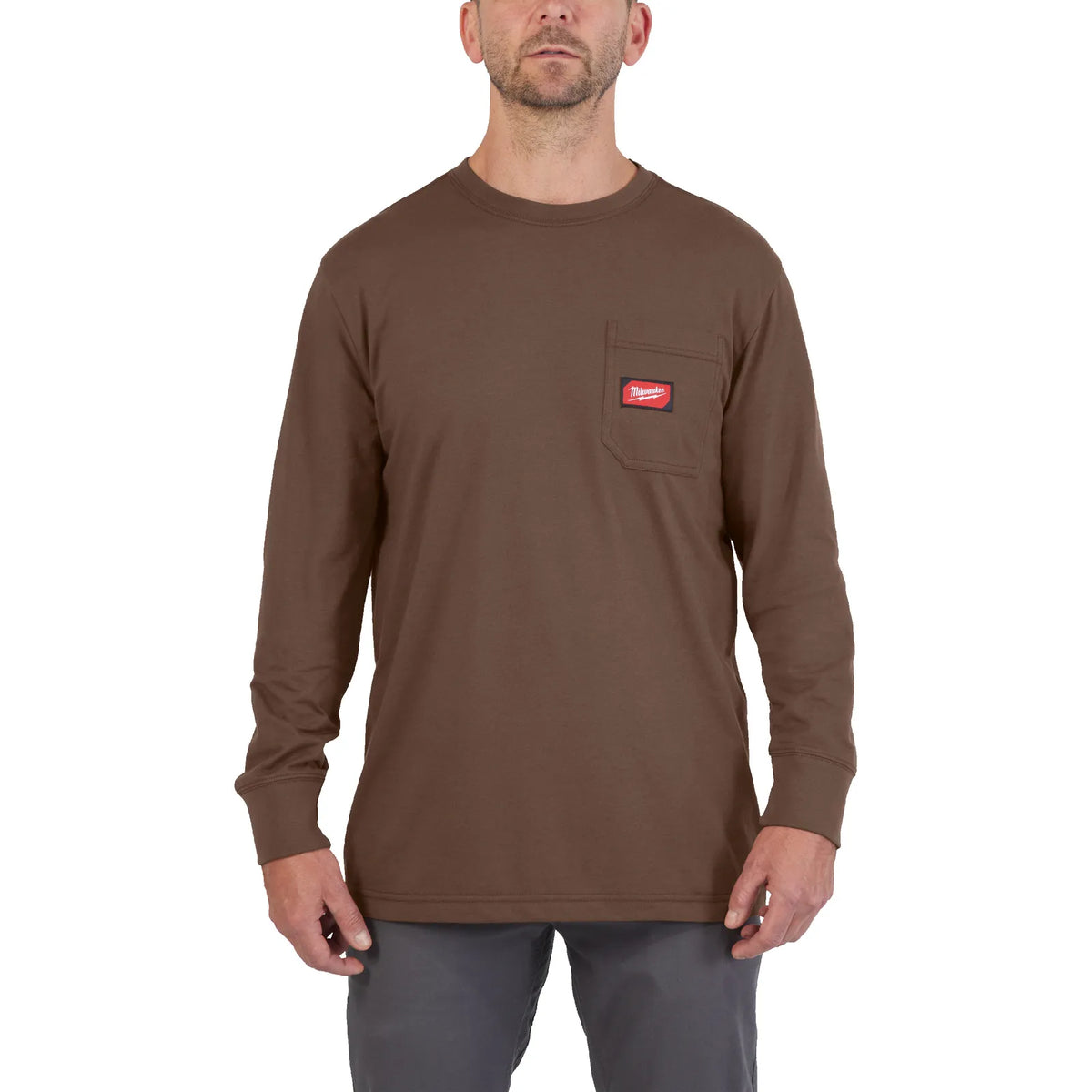 Milwaukee Long Sleeve Work T-Shirt WT LS - Brown