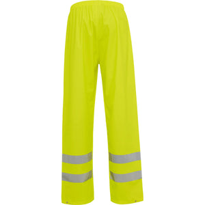 ELKA Rainwear - Dry Zone Visible Rain Trousers Hi-Vis with reflective stripes - Fluorescent Yellow