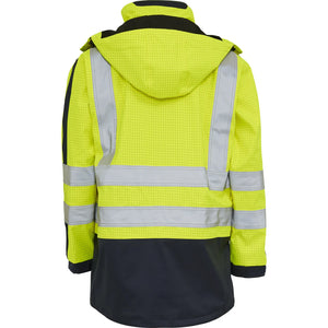 ELKA Rainwear - Securetech Multinorm Electric Arc Jacket - Fluorescent Yellow/Navy