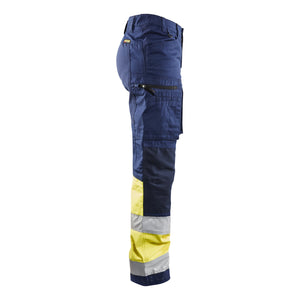 Blaklader BLAKLADER 71611811 | Women's Hi Vis trousers with stretch Hi Vis Reflective Work Trousers Women - Class 1 Certified - 716118118933_CR