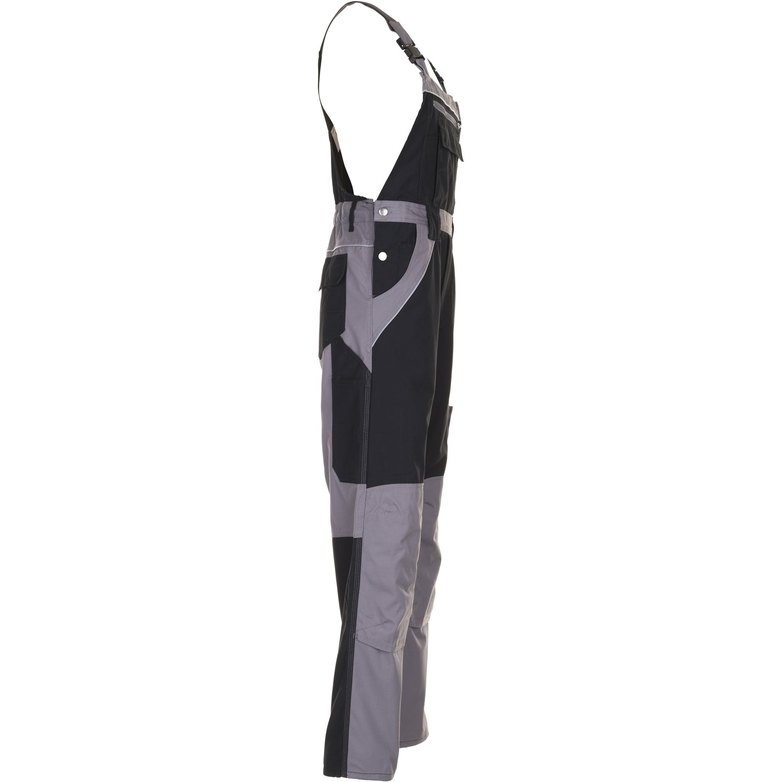 Planam Plaline Dungarees black/zinc - Model view 3