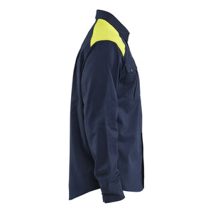 Blaklader BLAKLADER 32381517 Multinorm Shirt Hi Vis Reflective Long Sleeve Work Shirt MEN - Flame Retardant - 323815178933_CR
