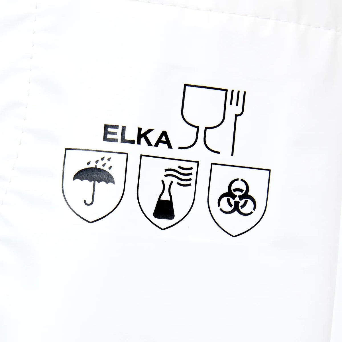 ELKA Rainwear - ELKA FOOD Apron w/loops for braces G&F - White