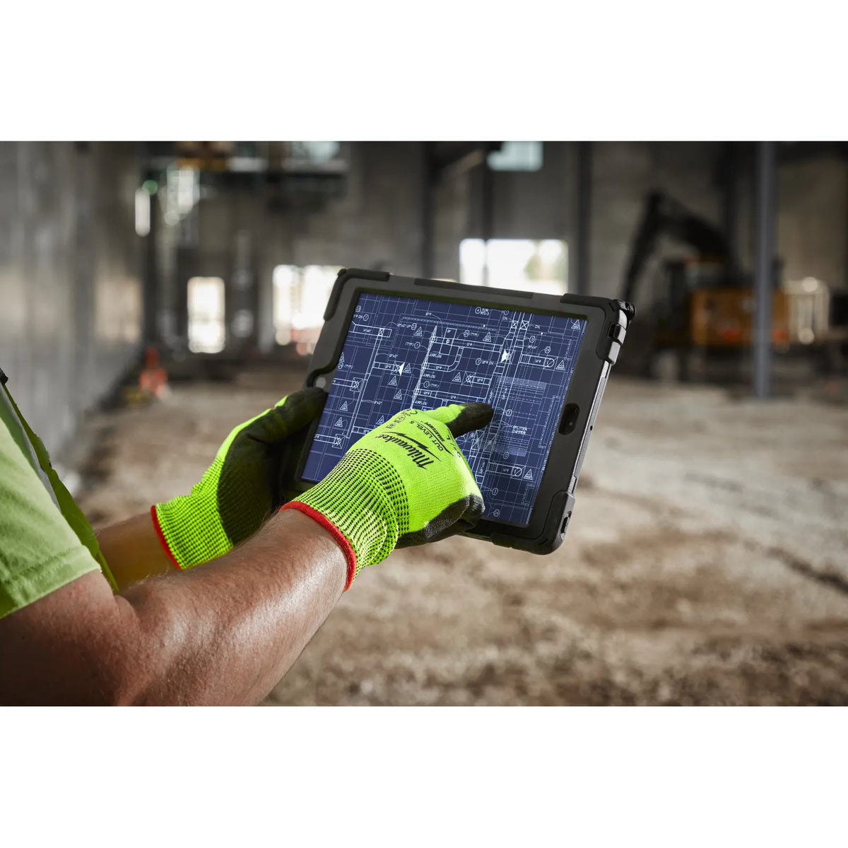 Milwaukee High-Visibility Cut Level E Gloves