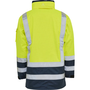 ELKA Rainwear - Securetech Multinorm Shell Jacket - Fluorescent Yellow/Navy