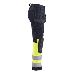 Blaklader BLAKLADER 71851512 | Women's Multinorm inherent trousers with Stretch Hi Vis Reflective Work Trousers Women - Ripstop Fabric - 718515128933_CR